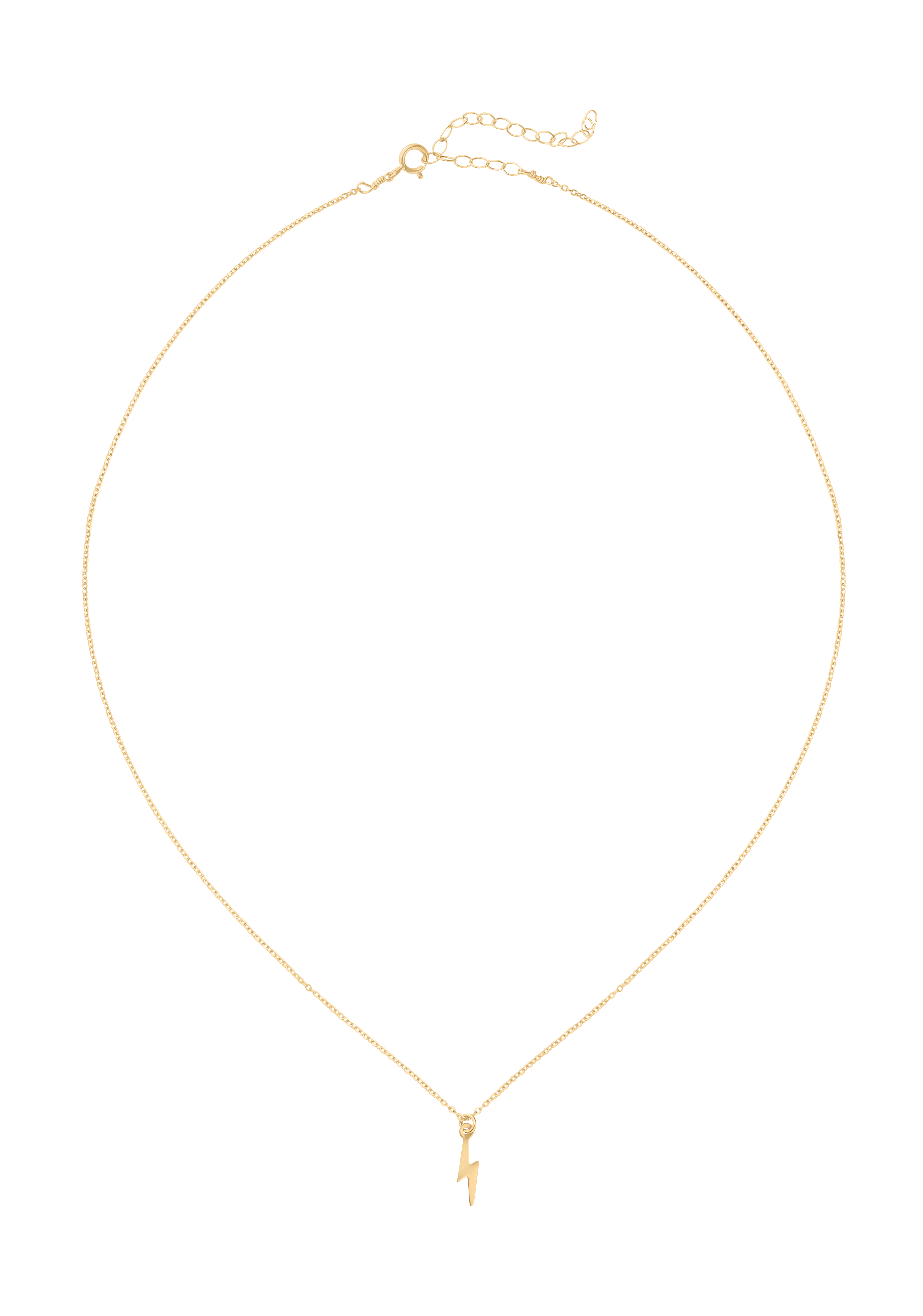Gold Lightening Bolt Necklace